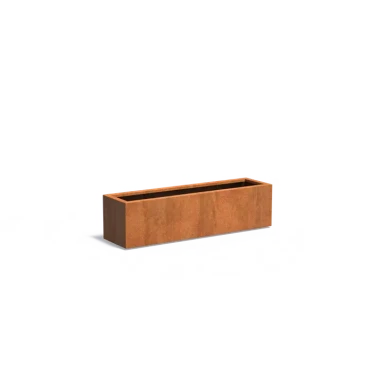 Plantenbak Carrez met bodem cortenstaal 150x40x40 cm