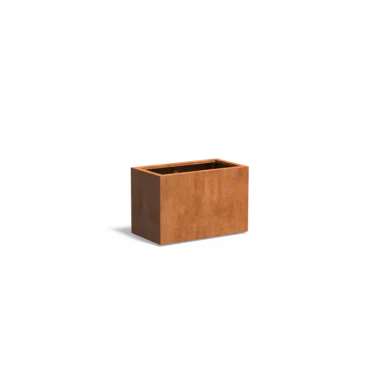 Plantenbak Carrez met bodem cortenstaal 90x50x60 cm