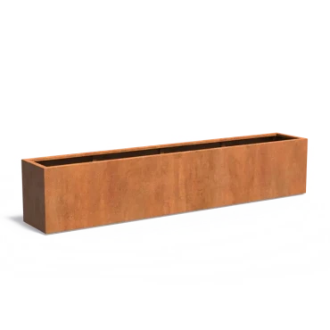 Plantenbak Carrez met bodem cortenstaal 300x50x60 cm