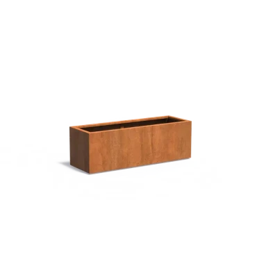 Plantenbak Carrez met bodem cortenstaal 150x50x50 cm