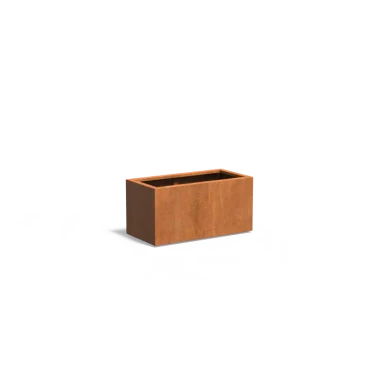 Plantenbak Carrez met bodem cortenstaal 100x50x50 cm