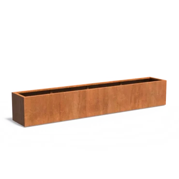 Plantenbak Carrez met bodem cortenstaal 300x50x50 cm