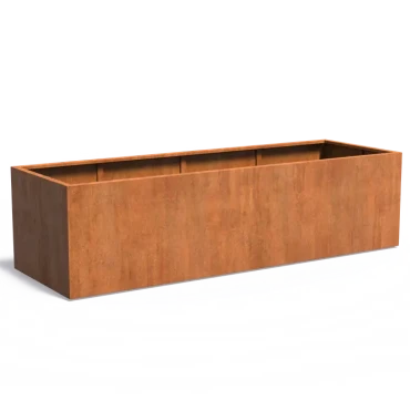 Plantenbak Carrez zonder bodem cortenstaal 300x100x80 cm