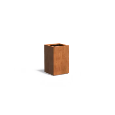 Plantenbak Carrez met bodem cortenstaal 50x50x80 cm