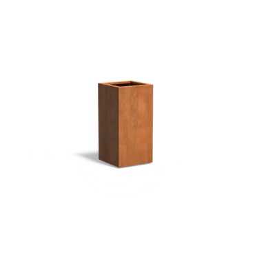Plantenbak Carrez met bodem cortenstaal 50x50x100 cm
