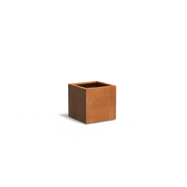 Plantenbak Carrez met bodem cortenstaal 60x60x60 cm