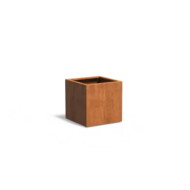 Plantenbak Carrez met bodem cortenstaal 70x70x70 cm