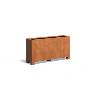 Plantenbak Carrez met poten cortenstaal 150x40x80 cm