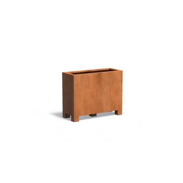 Plantenbak Carrez met poten cortenstaal 100x40x80 cm