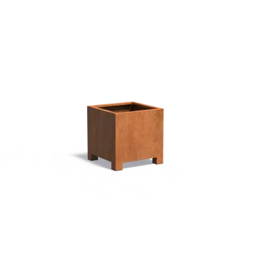 Plantenbak Carrez met poten cortenstaal 70x70x70 cm