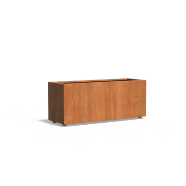 Plantenbak Carrez met wielen cortenstaal 150x50x60 cm