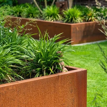 Plantenbak Carrez zonder bodem cortenstaal 80x80x80 cm