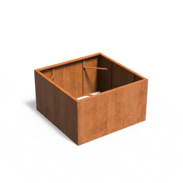Plantenbak Carrez zonder bodem cortenstaal 140x140x80 cm