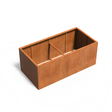 Plantenbak Carrez zonder bodem cortenstaal 200x100x80 cm