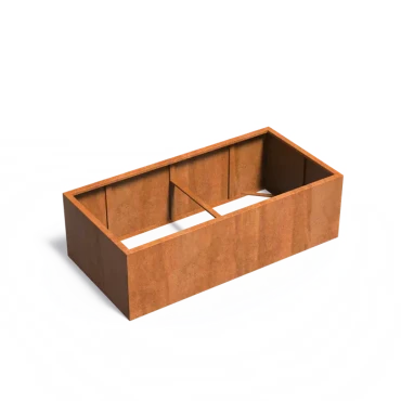 Plantenbak Carrez zonder bodem cortenstaal 200x100x60 cm