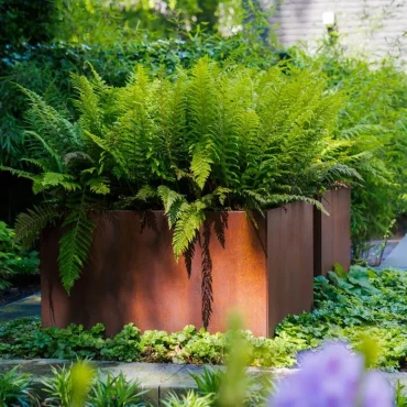 Plantenbak Carrez Connect zonder bodem cortenstaal 120x50x50 cm