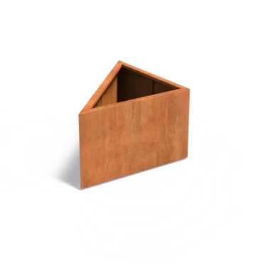 Plantenbak Triangle cortenstaal 100x100x60 cm