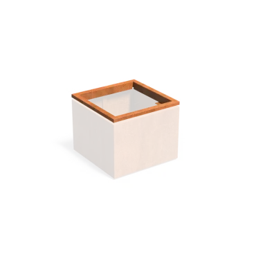 Carrez in-lite Ready cortenstaal opzetrand voor verlichting 80x80x8,9 cm