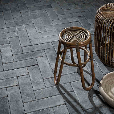 Longstone Opritsteen 10,5x31,5x7 cm Grijs/Zwart gemeleerd