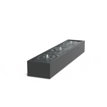 Watertafel standaard aluminium 300x60x40 cm