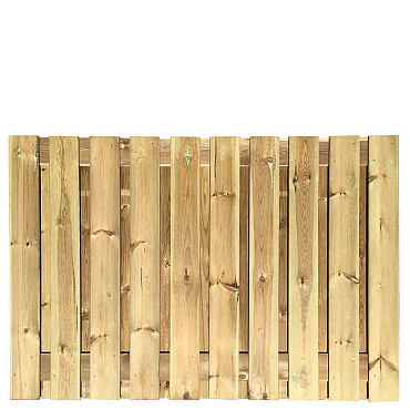 Grenen Tuinscherm 21-Planks Scherm Recht Verticaal 180x130 cm