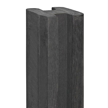 Sleufpaal tussenmodel tbv motiefplaten antraciet 11,5x11,5x316 cm