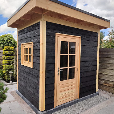 JWOODS Douglas Geschaafde Paal 11x11x300 cm, naturel