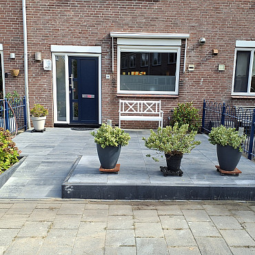 H2O Comfort Square 60x60x4 cm Nero/Grey