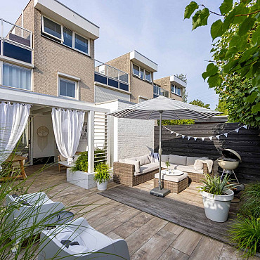 Outletpartij Zwanenburg: 99,36 m2 GeoCeramica® 120x30x4 Ibiza Wood Beige