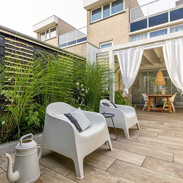 Outletpartij Zwanenburg: 99,36 m2 GeoCeramica® 120x30x4 Ibiza Wood Beige