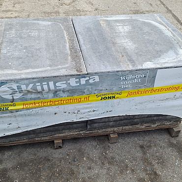 Restpartij Schagen: 17,24m2 H2O Comfort Square 60x60x4 cm Nero/Grey