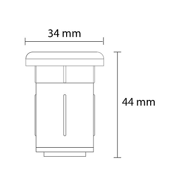 Outdoorpro+ Grondspot Topo Rondom Zwart