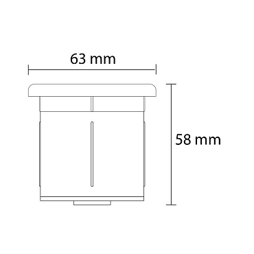 Outdoorpro+ Grondspot Nine Rondom Zwart