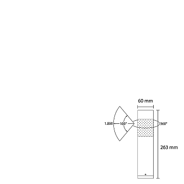 Outdoorpro+ Staande Lamp Vela Cirkel Zwart Klein
