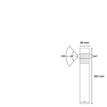 Outdoorpro+ Staande Lamp Vela Cirkel Zwart Middelgroot