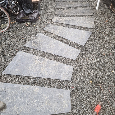 Artistone Trapezium Tegel 120x60/30x8 cm Antraciet