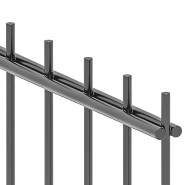 Dubbelstaafs Gaasmat 100x200 cm Antraciet