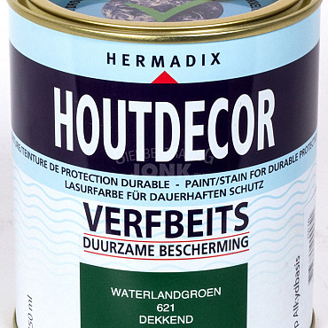Houtdecor verfbeits 621 Waterland Groen - 750 ml