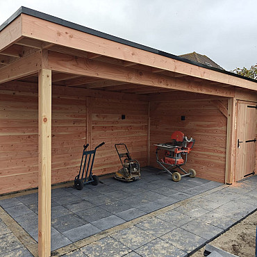 JWOODS Douglas Geschaafde Paal 11x11x300 cm, naturel