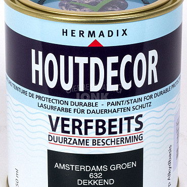 Houtdecor verfbeits 632 Amsterdams Groen - 750 ml