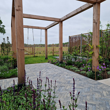 Stonique Trommel Waalformaat 5x20x7 cm Grijs/Zwart