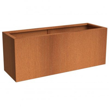 Corten Stalen Bloembak 100x40x40cm (lxbxh)