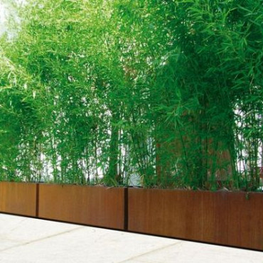 Corten Stalen Bloembak 100x40x40cm (lxbxh)
