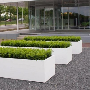 Plantenbak Carrez met bodem polyester 100x40x40 cm