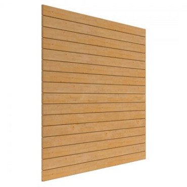 JWOODS Wand 301 tot 400 cm - Blokhutprofiel Naturel