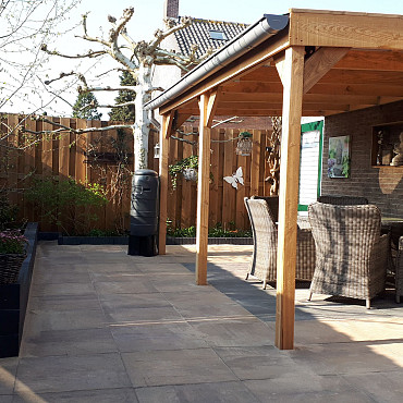 Restpartij Edam: ca. 10,08 m2 Patio 60x60x4 cm Grigio Camello