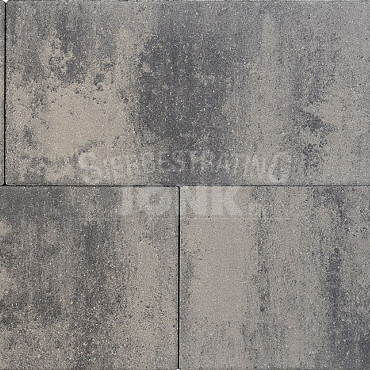 Straksteen 30x60x5 cm Grijs/Zwart