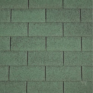 Dakshingles recht groen - pak 3 m²