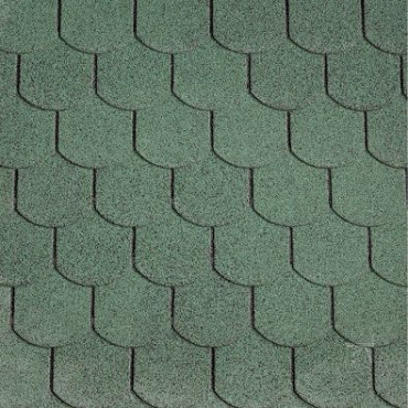 Dakshingles beverstaart groen - pak 3 m²