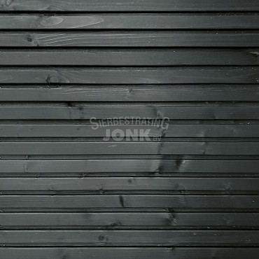 JWOODS Wand 301 tot 400 cm - Horizontaal triple rabat zwart dubbelzijdig